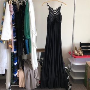 Black maxi dress